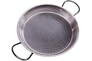 VAELLO CAMPOS S. L. La valenciana 24 cm-Poêle à Paella-Acier Poli-Noir