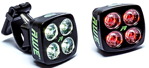 AWE® AWEBlitz TM 8 LED USB aufladbare vorne und hinten Licht-Set 120-Lumen - 5