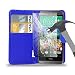 Produktbild Leder Brieftasche Tasche mit gehärtetem Glas Schirm Schutz für alle neuen HTC Model HTC Desire 620/320/820 OR HTC One Mini 2/M8/M9/M9+
