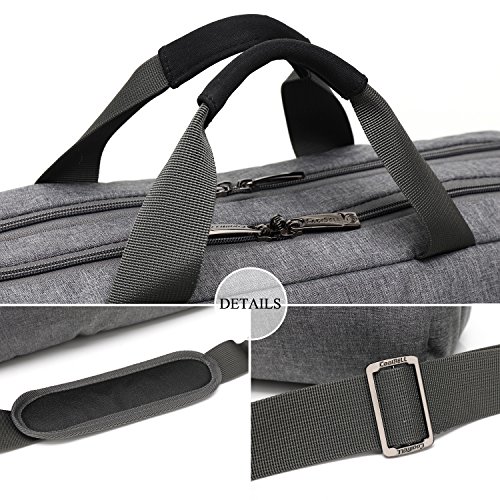 CoolBELL 17 3 Zoll Laptop Messenger Bag multifunktional Aktentasche mehrfachfach Handtasche mit Schultergurt f  r Macbook   Acer   HP   Dell Alienware