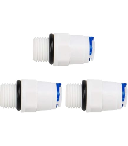 5 Raccords Rapides Coudés Type L G1/4 Mâle Vers Tube 1/4" - Pour Osmoseur, Purificateur D'eau, Brumisation