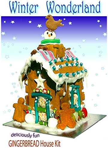 Winter Wonderland Gingerbread or Chocolate Biscuit House Kit (Winter Wonderland Gingerbread, Large)
