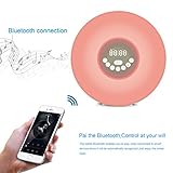 Creative-USB / batteriebetriebene Message Board Alarm Clock Table Clock LED-Blaulicht Clock Fluorescent Message Board Wecker-Digital-Kalender Tischuhr mit drei Gruppen von Alarm und Snooze-Funktion (Blaues Licht) - 3