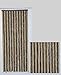 Produktbild Flauschvorhang Türvorhang Insektenschutzvorhang, Bicolor, klar und natürlich Braun (Maß 120 (breite) cm x 220 (länge) cm )