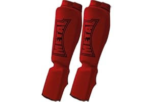METAL BOXE Protège-Tibias/Pieds Rouge XL