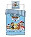 Produktbild aymax S.P.R.L Paw Patrol Wendbares Bettbezug mit Kissenbezug, flanell, blau, 200 x 140 cm