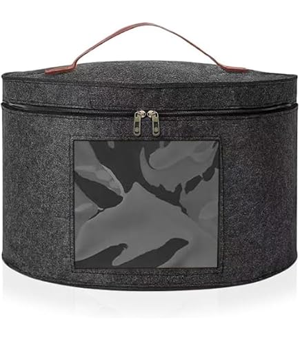 Boîte Organisatrice Transparente Pour Casquettes - Capacité 24 Casquettes - Empilable - Pour Placard Ou Présentation