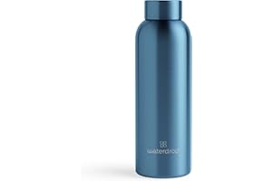 WATERDROP MICRODRINK waterdrop® Gourde Inox 600ml – Bouteille Isotherme Réutilisable, Sans BPA, Double Paroi Inox Étanche, Pour Boissons Chaudes ou Froides, Idéale au Bureau, Sport, Maison, Voyage