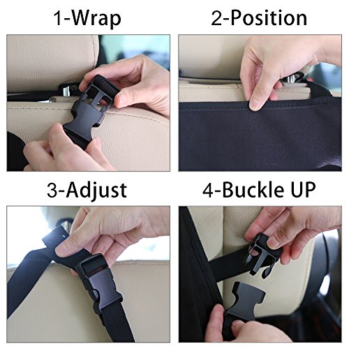 Auto Rückenlehnenschutz– Intipal Rücksitztasche Rücksitz Organizer Rückenlehnentasche mit iPad-Fach Wasserdicht 1 Stück (Löwe) - 7