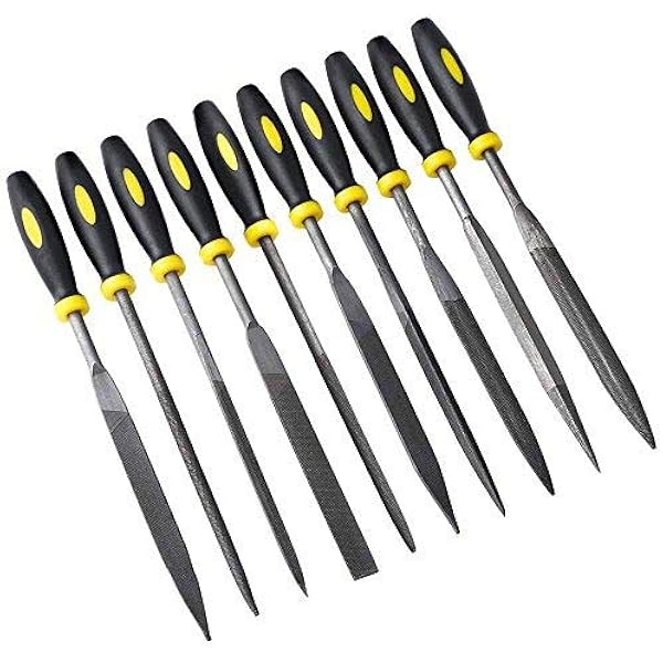 ikis Soft-Grip Diamond File Set -5-Piece / Professional Quality