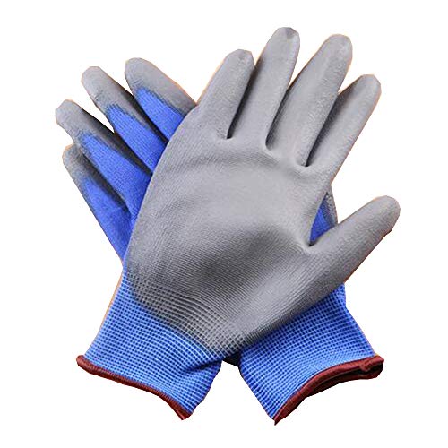 Preisvergleich Produktbild Gartenhandschuhe, Rutschfeste, Verschleißfeste Handschuhe, Arbeitsschutz,Blue-M