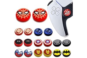 JAEESPON 2Pcs Analog Thumb Grip Stick Cover, Wireless Controllers Game Remote Joystick Cap, Fantastic Non-Slip Silicone Handle Protection Cover for PS5/PS4/Xbox one/360/NS PRO