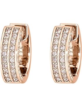 JETTE Magic Passion Damen-Creole JETTE Magic Passion Pure Glam Metall 108 Kristall One Size, roségold