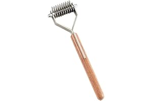 MARS COAT KING Mars Edelstahl 10-Blade Coat King Pet Stripper mit Holzgriff, mittel/grob