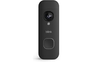 Blink Videotimbre 2K+ con pilas (últ. generación) | Vista de cuerpo entero | Audio mejorado | IP65 | Pilas de larga duración | Instalación sencilla | Módulo de sincronización no incluido (negro)