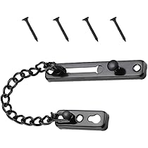 Chiavistello A Catena Per Porte In Acciaio Inox - Sicurezza Antifurto Per Casa