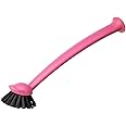 Ikea Dish-Washing Brush, Pink,Polypropylene Plastic Polyester Synthetic Rubber(Length : 29cm)