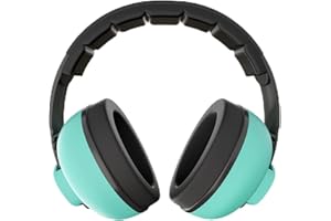 FungLam Casque Anti Bruit Bébé, cache-oreilles de bruits pour bébé, Casque anti-bruit pour bébés et tout-petits de 3 mois à 2 ans, Améliore le sommeil pendant les déplacements, Vert