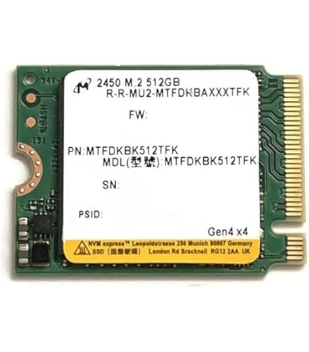 Micron 2400 512 GB Solid State Drive - M.2 2280 Internal - PCI