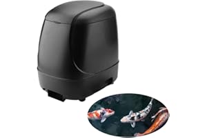 ATB-GIFT 10L Futterautomat Fish Feeder, Smarte Fischfutter Automat, Automatischer Zeitschaltuhr Fischfutter Futterspend, Feuchtigkeitsbeständig(Schwarz)