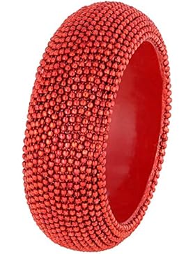 Schmuck Rot wulstige Armreif Handgefertigt in Indien