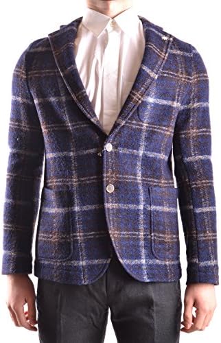 Manuel Ritz Men's Mcbi325040o Blue Wool Blazer