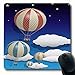 Produktbild Luancrop Mousepad für Computer Notebook Blue Space Vintage Heißluftballons Wolken Ballon Fresh Sky Old Summer Helium Design Rot rutschfeste Gaming-Mausunterlage