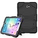 Produktbild Samsung Galaxy Tab A 10.1 (keine S Pen Version sm-t580/T585/T587) Case, hansin Heavy Duty stoßfest Robuste Hybrid Impact Resistant Armor Defender Silikon Schutz Ständer Cover Schwarz