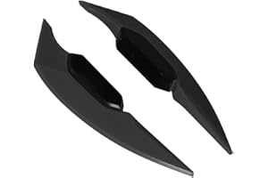 TOMOTATO 1 Pair Motorcycle Winglets, Universal Aerodynamic Wing Spoiler for Motorbike Electric Bikes Accessory(Black)