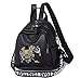 Produktbild DNC5UE Summer Backpack Women Leather School Shoulder Bag For Youth Bagpack,Black,26x12x31cm