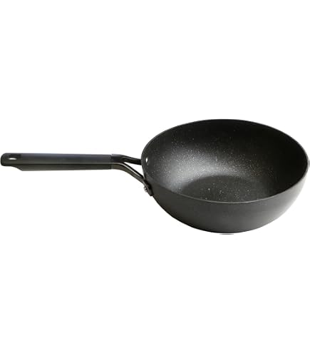 Wok Pensofal White Diamond VapSì 24 Cm - Antiaderente A 6 Strati Con Diamante, Adatto Induzione, 3 Litri