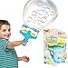 Produktbild KreativeKraft Magic Double Bubbles Spiele, Mega Bubbles Zauberstab, Bubble Gun, Blasenspielzeug Mit Lüfterantrieb, Blasengebläse Mit 100 Ml Seifenlösung, Garten- Und Innenspiele Für Kinder