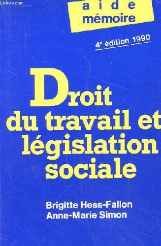 Download Droit Du Travail Et Legislation Sociale 4eme Edition Pdf Seteardwulf