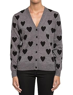 Burberry Cardigan Donna 4018313 Lana Grigio