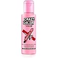 Crazy Color Vibrant Vermillion Red Semi-Permanent Hair Dye. Highly Pigmented Scarlet Red Conditioning & Oil Nourishing Vegan Formula | No Bleach or Ammonia | 100ml
