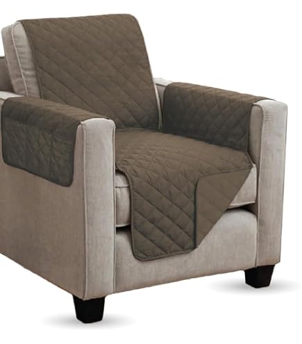 Wendbarer Sesselbezug – Wasserabweisend, Braun, Für Stuhl & Sofa (Polyester)