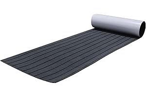 OSLEN Eva Schiuma Teak Sintetico Marino Tappeto Antiscivolo -Pavimenti Teak Adesivo per Barche e Kayak, RV, Pavimenti da Giardino,Decorazioni per Yacht 240 x 17.1/45/60 cm