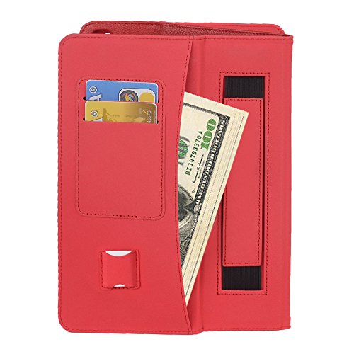 iPad Pro 12.9 Hülle (2015 Modell), COCASES iPad Slim Smartshell Cover Case Schutzhülle Tasche mit Auto Schlaf / Wach Funktion und Apple Pencil Hülle in einem für Apple iPad Pro 12.9 Zoll mit Stifthalter (Rot) - 4