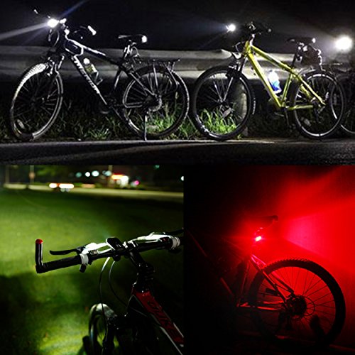 LED Fahrradlicht, ELINKER Fahrradlampe Set, Stvzo Standard Genehmigt, Wasserdichtes Frontlicht und Rücklicht mit 2 USB Ladekabel - 6