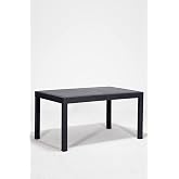 MOBETTO Rattan 90x150 Glassless Anthracite Table - Garden&Balcony&Terrace