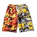 Produktbild Herren Sommer Casual Shorts Camouflage Shorts Sporthosen Camouflage Mehrfachoverall S-XXXL (Farbe : Orange, größe : XXXL)