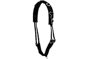 Amka Surfaix en nylon avec boucle de serrage en feutre doux et 12 anneaux réglables Toutes les tailles également pour chevaux en bois