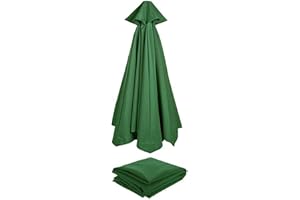 EARNMORE Rechange Toile De Parasol De Jardin (2.7m/3.0m) Dessus De Parapluie De Remplacement pour 6 Bras/8 Bras, Toile De Rechange Housse De Parapluie, pour Terrasse/Jardin/Piscine/Parapluie en Porte-à-Faux