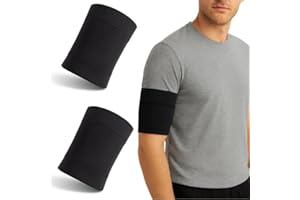 DIFLAX 2 Pièces Brassard Protection Capteur Diabète, Brassard Sensor Diabète, Brassard pour Capteur, Brassard Universel, Adapté pour Libre1/2/3, G6/G7, GCM Sensoren, pour Sport, la Natation(Noir XL)