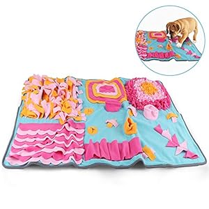 RCruning-EU Alfombra Olfato Perro Mat 70 X 105 CM,Pet Nariz Trabajo Olor Snuffle Mat Entrenamiento Alimentación Forraje Habilidad Manta Perro Play Mats Juguetes
