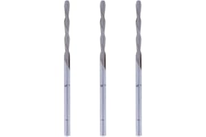 Paquete múltiple de brocas espirales Dremel 561, 3 brocas con un diámetro de corte de 3,2 mm para cortar madera, plástico, paneles de yeso, metal blando, hormigón celular, cerámica y ladrillos