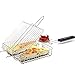 Produktbild Quadratische Edelstahl Draht Maschen Grill Gitter Stereo Fisch BBQ Grill Griffwerkzeuge BBQ West