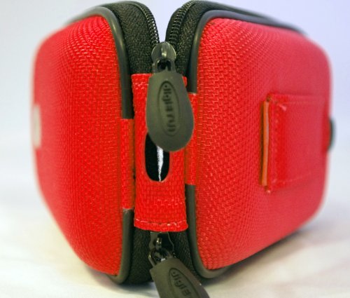 DigiEtui Housse pour Appareil Photo Nikon Coolpix S3100 S3300 S4100 4300 S6100 6300 Rouge