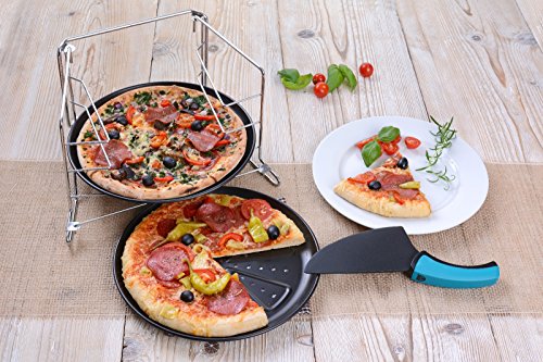 GRÄWE Pizzablech-Set mit Backofen-Gestell 4-tlg. - 2