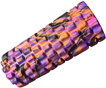 Sports Medicine Foam Roller with Grid for Deep-Tissue Massage and Trigger-Point Muscle Therapy. *Unique Targeted massage for Painful, Tight muscles + Smooth Roller for INJURY REHAB! *Relieves CHRONIC BACK CONDITIONS … (Pink Camouflage)
